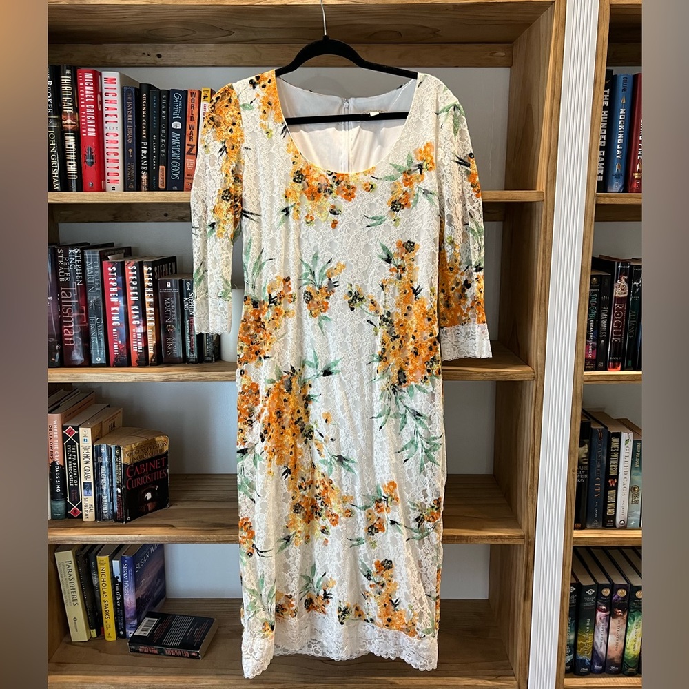 Floral Sheath Midi Dress by Eva Mendes for New York & Company